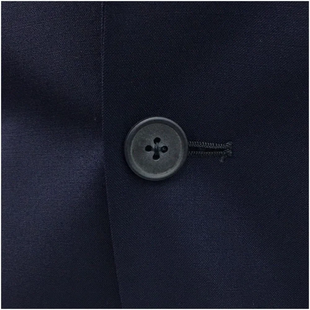 NORDSTROM Mens Blazer Sport Coat Casual Jacket‎ Size 40R Trim Fit Blue Wool Suit